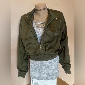 Olive Green ‘Silk’ Bomber Jacket 2016 King Kylie Era